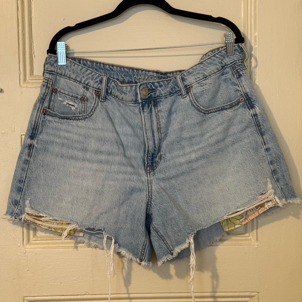 American Eagle Outfitters Low-Rise Denim Tomgirl Short